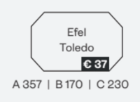 Kachelruit - Efel - Toledo