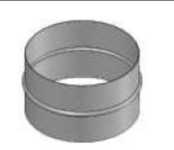 Adapter D=150mm overgang naar flexibel