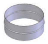 Adapter D=200mm overgang naar flexibel