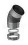 Bocht 130/200 45 graden