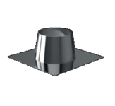 ISODUCT dubbelwandig Dakdoorvoer plat 150mm