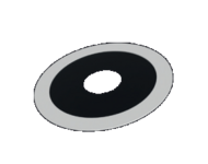 ISODUCT dubbelwandig Binnenafwerking dakdoorvoer 200mm