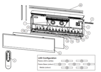 Flame LED strip 20mA (8-segment) Dimplex XLF50 IgniteXL 500006376