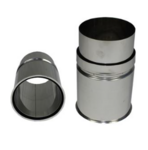 Instort-nisbus RVS - 150mm