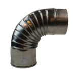 Bocht 90gr Aluminium 80mm (Uitlopend)