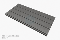 Lamel 322143 voor Barbas houtkachel 415x196