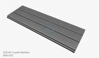 Lamel 322141 voor Barbas houtkachel 500x153