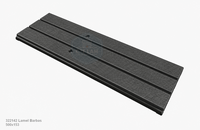 Lamel 322142 voor Barbas houtkachel 500x153+gat