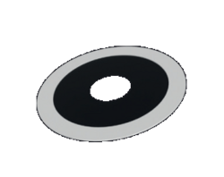 ISODUCT dubbelwandig Binnenafwerking dakdoorvoer 125mm