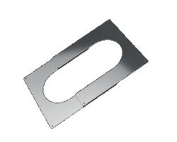 ISODUCT dubbelwandig Brandseparatieplaat set 125mm