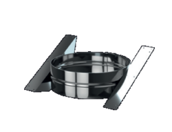 ISODUCT dubbelwandig Dakondersteuning 250mm