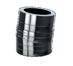 ISODUCT dubbelwandig Bocht 40&deg; 250mm