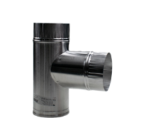 T-Stuk Excl. Dop Aluminium 100mm Zwart