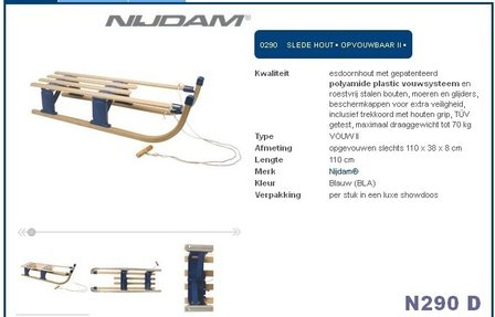 Slede hout