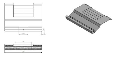 Remplaat 348566 RVS (zwart) Barbas