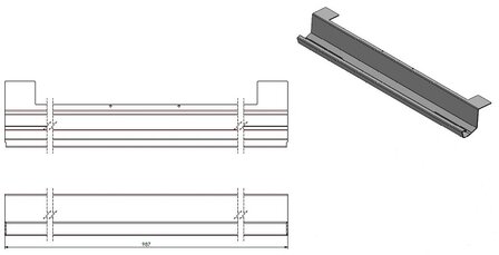 Remplaat 351405 ZWART Barbas