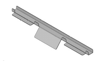 Versteviging remplaat 336108 RVS Barbas