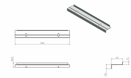 Koordhouder Boven Compact 45 355077 Barbas