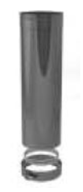 Buis Inkortbaar 50cm concentrisch 100/150 RVS Barbas 302292