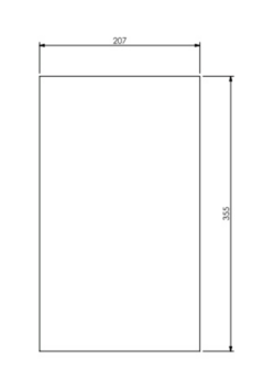 Vermiculiet Achterwand 355 x 207 mm 329223 Barbas