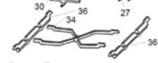 Dwarslat Roostersteun (X) - Voor Saey 92 056.8780027760.0092-085 Saey
