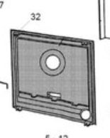 Rugwand - Voor Saey 92 Kolen 056.8770000080.1005-00780 Saey