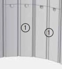 Chamottesteen - Achterwand Onder - Voor Saey Linus 056.8770003740.LED1005-03179 Saey