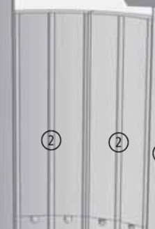 Chamottesteen - Zijkant - Voor Saey Linus 056.8770003750.LED1005-03181 Saey