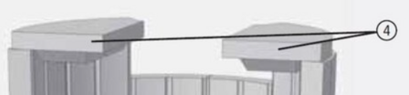 Vlamkeersteen - Links + Rechts - Voor Saey Linus 056.8770003820.LED1005-03182 Saey