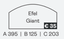 Kachelruit - Efel - Giant