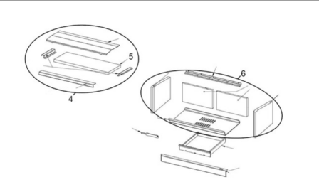 _Saey onderdelen Insert C-100 hout