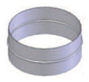 Adapter D=200mm overgang naar flexibel