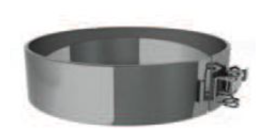 Klemband RVS D=200mm