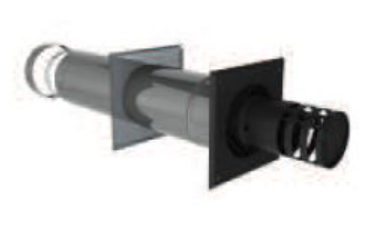 Muurdoorvoer antraciet 130/200 L=600mm bij kanaallengte vanaf 4 meter