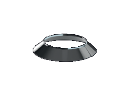ISODUCT dubbelwandig Stormkraag 125mm