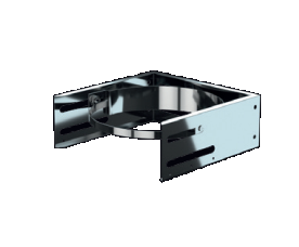 ISODUCT dubbelwandig Muurbeugel verstelbaar zwaar 125mm