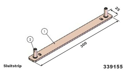 Sluitstrip 339155 voor Barbas Cuatro 