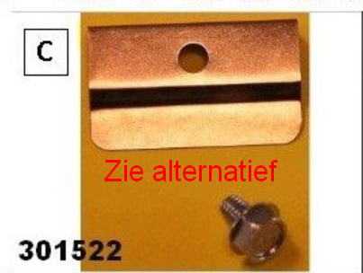 Glasklem 301522 voor Barbas houtkachel model C2 vervanger