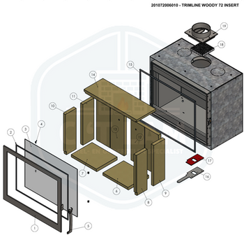 Trimline onderdelen Woody 72