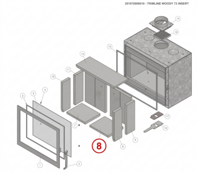 Vermiculiet Rechterzijde - Voor Woody 60 201061006913