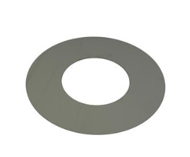 Rozet RVS - 125mm