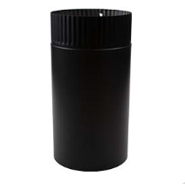 Pijp 250mm RVS Zwart 150mm