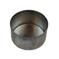 Dop T-Stuk Aluminium 100mm Zwart