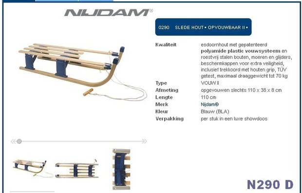 Slede hout