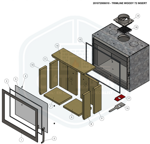 Trimline onderdelen Woody 72