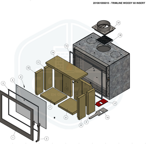 Trimline onderdelen Woody 60