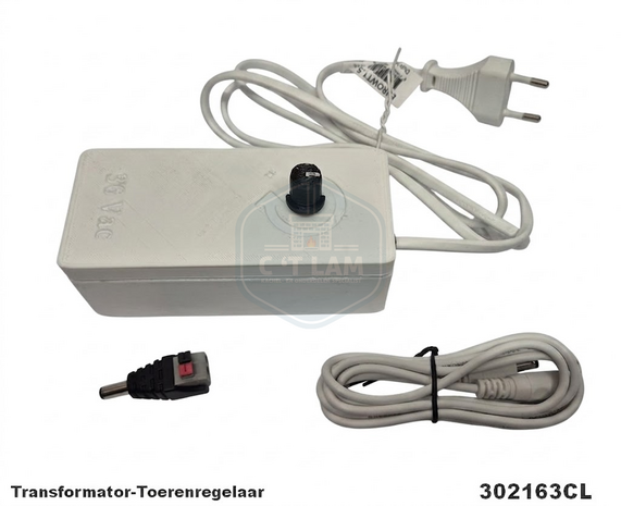 Toerenregelaar / transformator 302163CL voor Barbas inzetkachels (dimmer)