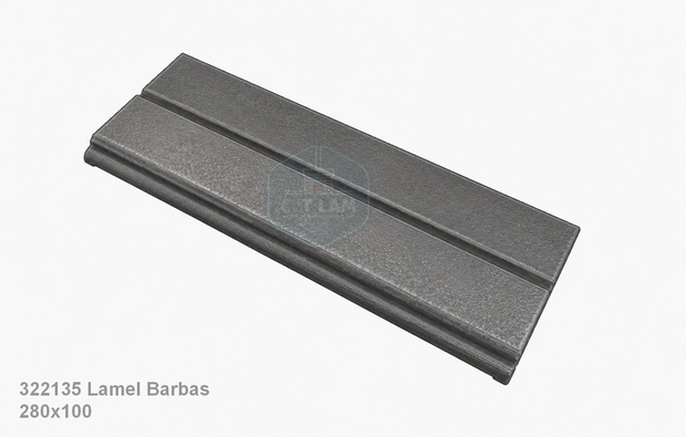 _Lamel 322135 voor Barbas houtkachel 280x100