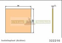 Isolatieplaat 322216 achter lamel voor Barbas houtkachel 280x300x9