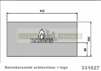 Achterwand 331627 Barbas houtkachel